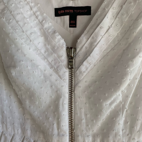 TOPSHOP X KATE MOSS WHITE DRESS 4 - Picture 4 of 12